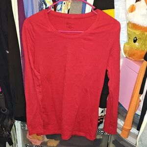 No Boundaries Red Long Sleeve Top